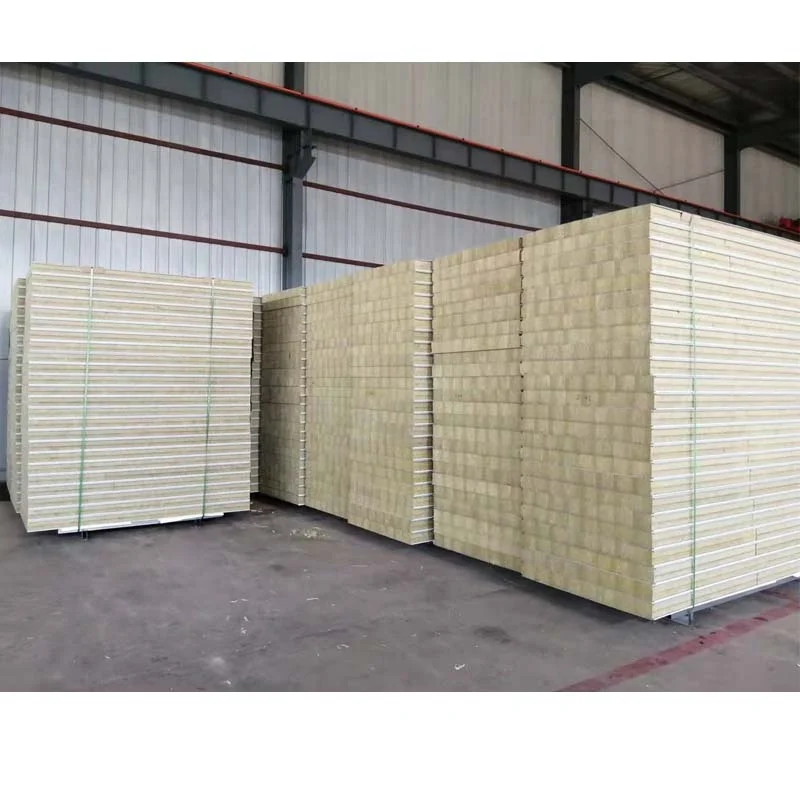 rock wool sandwich roof panel rock wool sandwich panel heat resistant sandwich panel