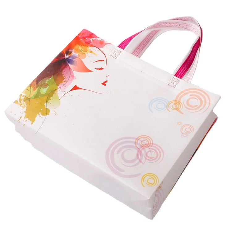 picture print custom non woven laminated shopping bag