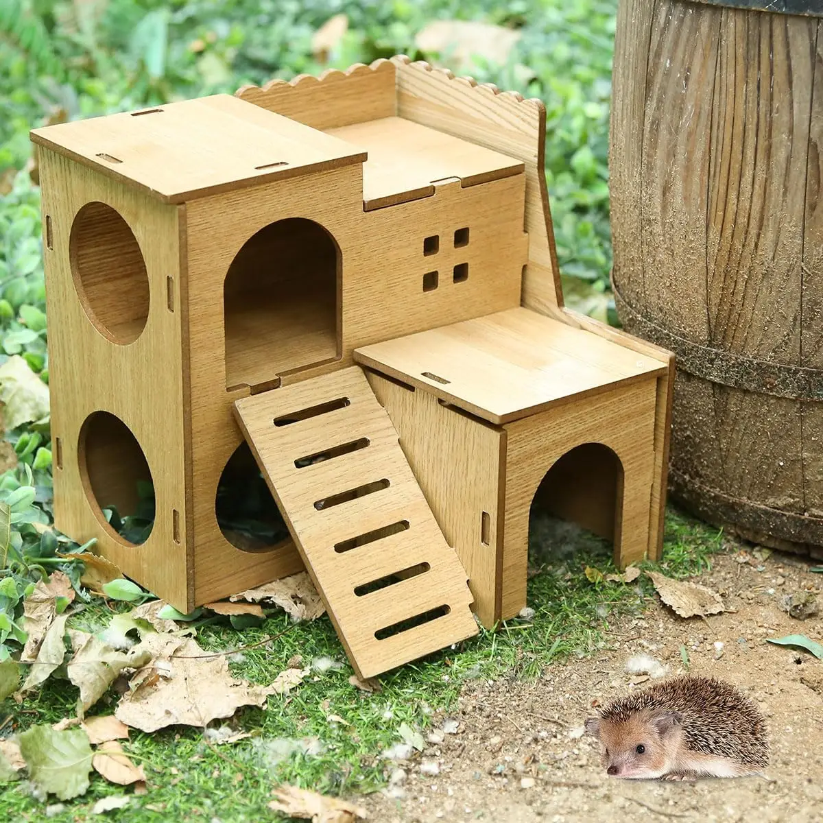 custom price hamster cage pet houses furniture wood Large hideout hamster cage chinchillas with slide