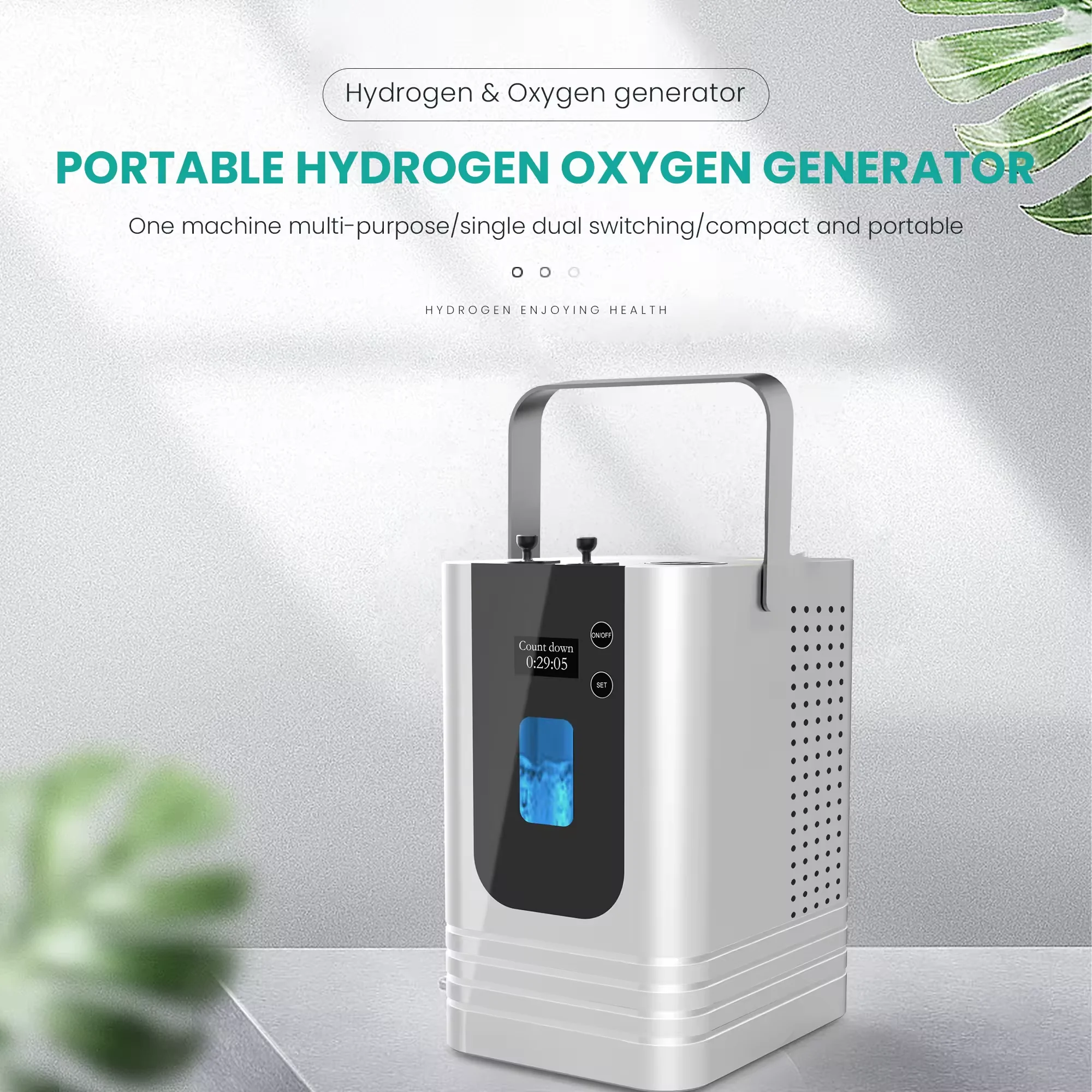 hydrogen inhaler 450ml PEM Portable 300ml Hydrogen mix 150ml Oxygen Inhalation Machine Hydrogen Generator High Purity H2 mix O2