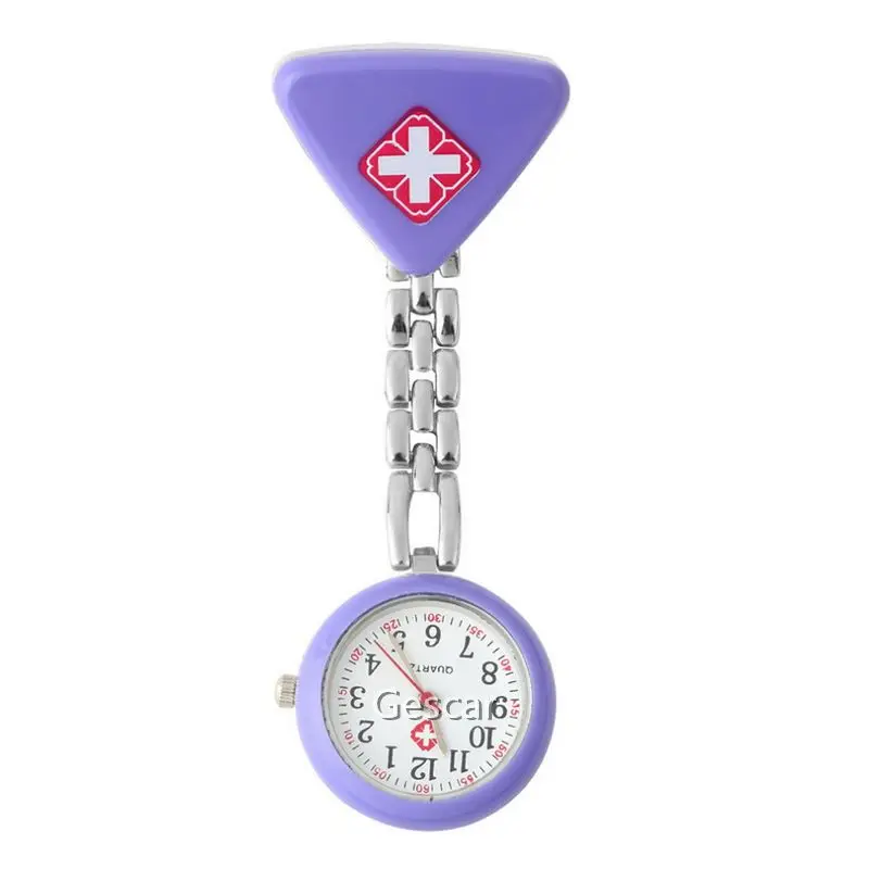 
Antique Medical Doctor Nurse Watch Tril-angle Designs Hanging Pin Nurse Watch Arabic Numerals Nurse Quartz Watch 
