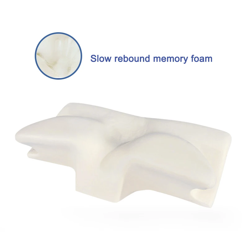Side back stomach sleeper memory foam contour orthopedic cervical pillow for neck pain