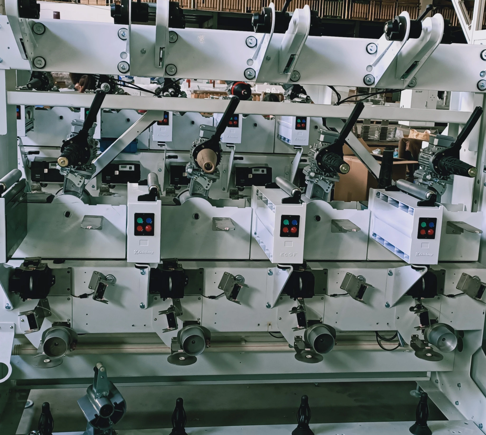 KC212B  Filament Yarn  Winder Rewinding Machine Cone To Cone Semi Automatic Bobbin Winding Machine