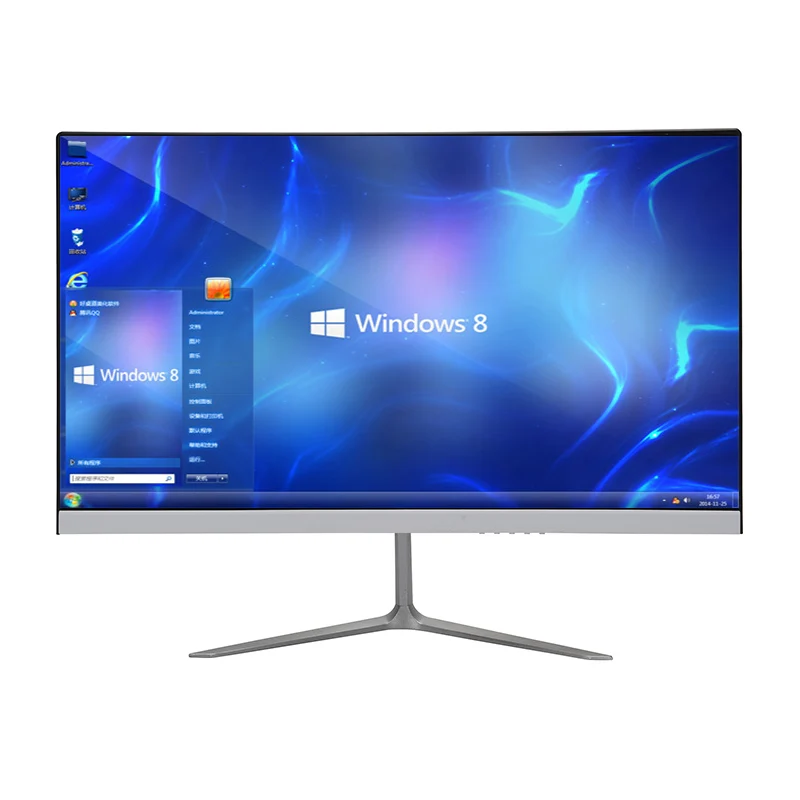 Desktop 24 inch FHD 1080P TFT LCD LED computer monitor PC with VGA DVI