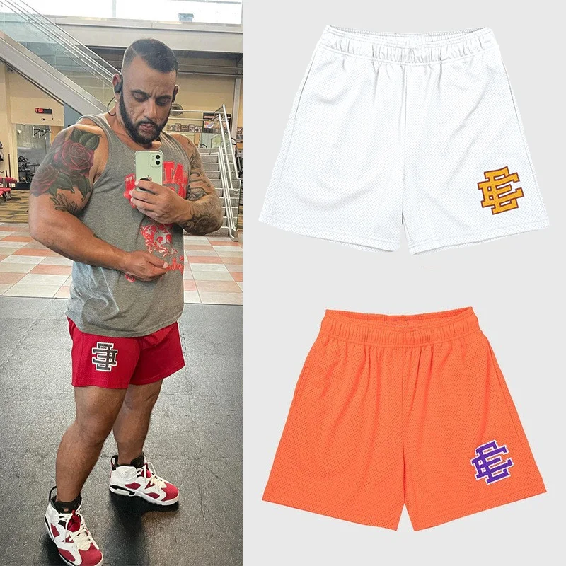 Workout Shorts For Women Gym Fitness Mesh Shorts Men Fashion Boys Eric Emanuel EE Basketball Pants E Printing Logo