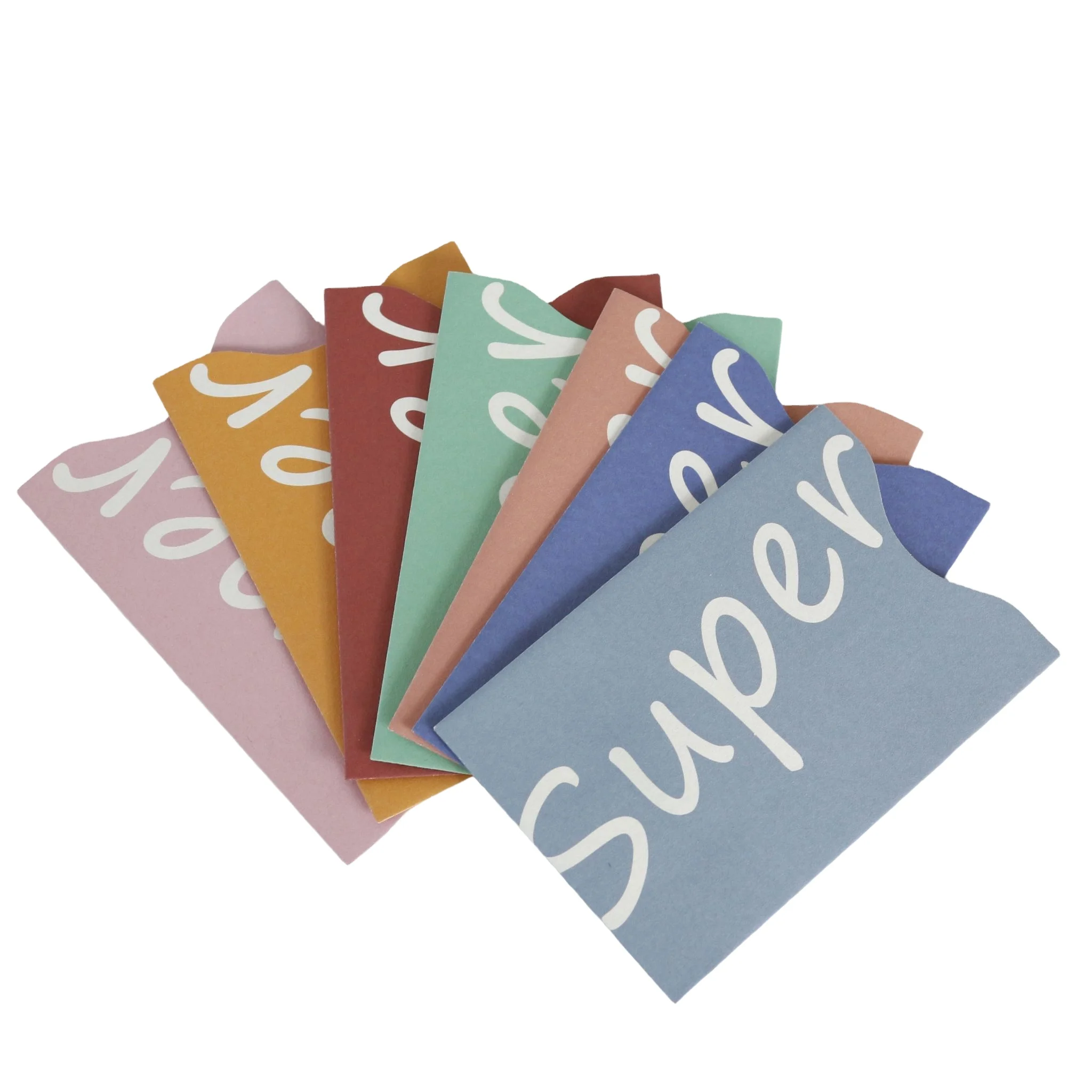 Customized RFID blocking paper card sleeve  Business card NFC RFID Card protection sleeve