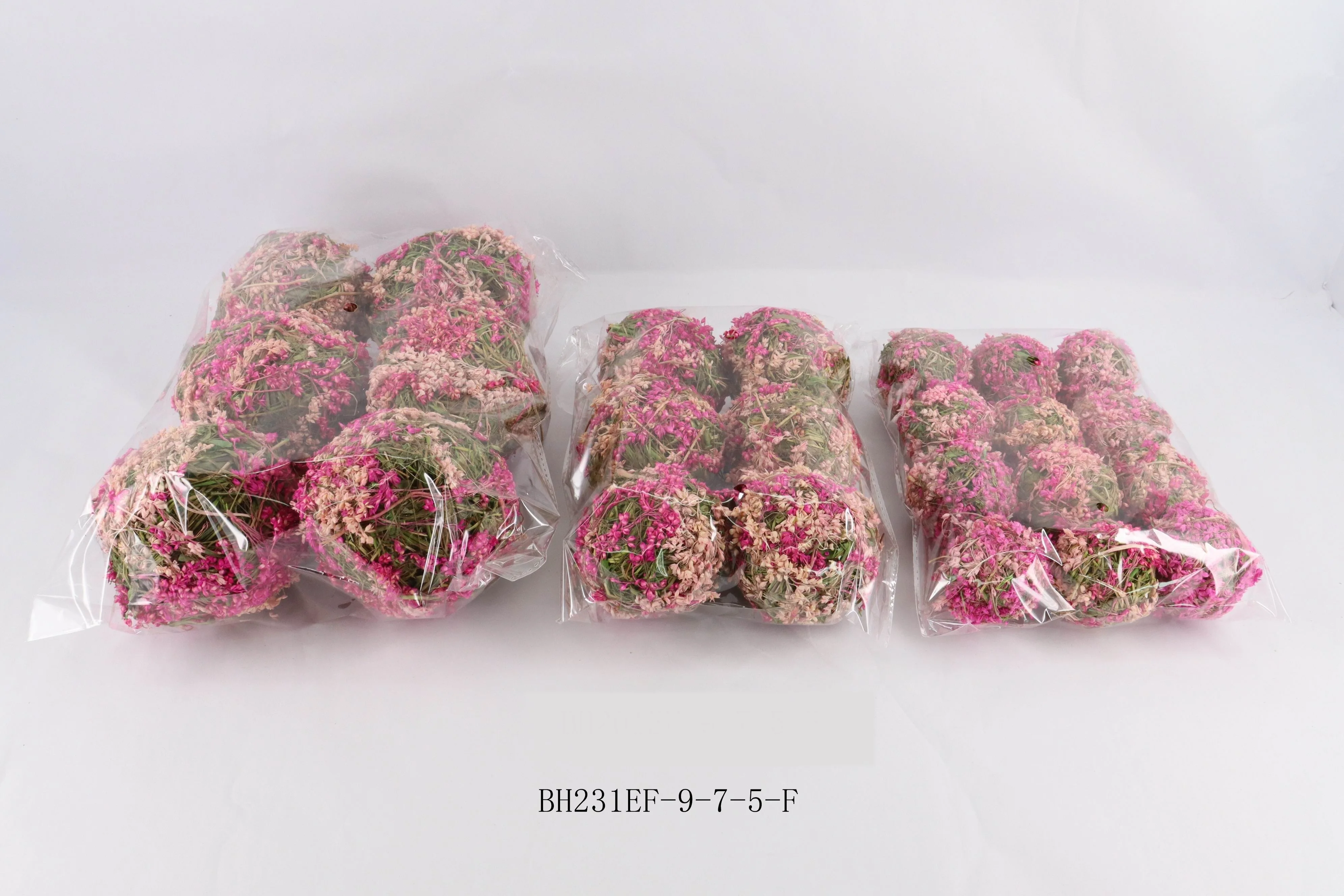 manufactory  floral accessories Dia 9cm 7cm 5cm  sorghum grass ball  in Wholesale Price
