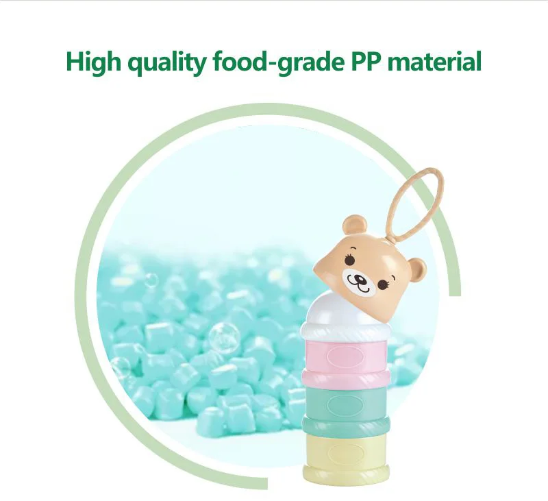 Wholesale Portable Infant Toddler 3/4 Layer Food Snack Storage Box Formula Dispenser Baby Milk Powder Container