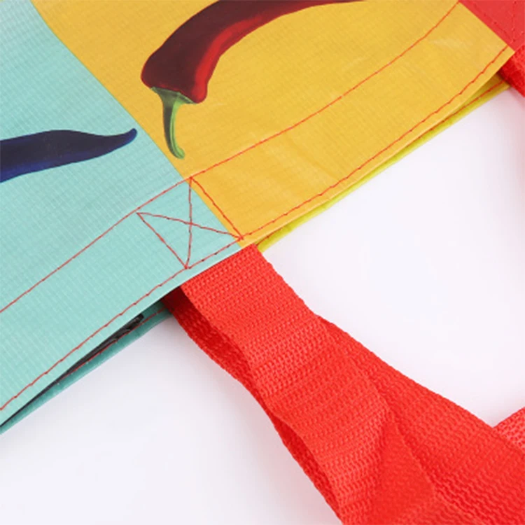 Wholesale New Design Eco Friendly Laminated Tote Rpet Reusable Bags Rpet Shopping Bag