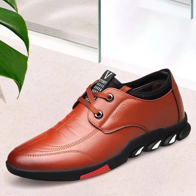 Men Casual Sneakers Breathable  Walking Shoes Fashion Driving Shoe Luxury Leather Shoes for Male Business Work