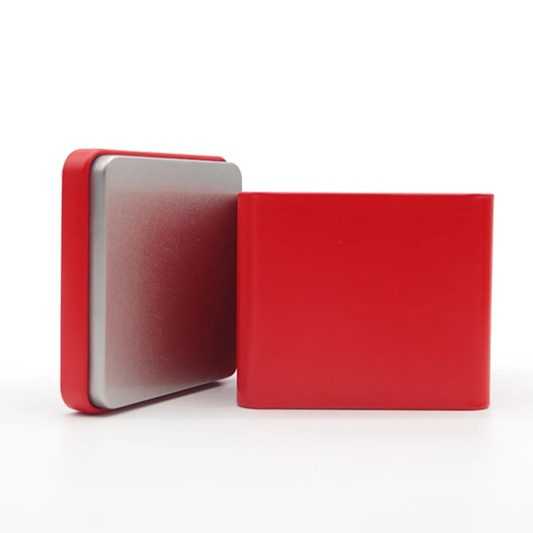 Decorative Red White Sugar Large Coffee And Tea Containers Airtight Storage Tea Tin Box For Tea