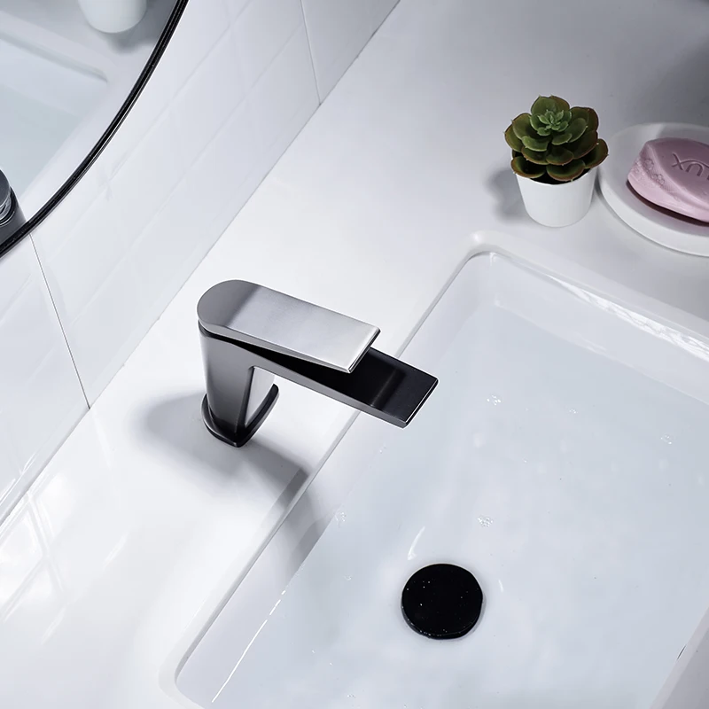 Faucet Bathroom Tap Aifol Handle Wash Basin Brass Ceramic Style Surface Mount Material Origin Core Type Valve Deck Hole Place