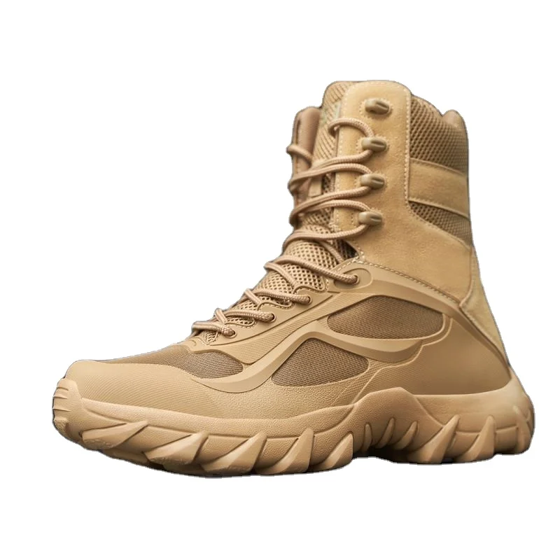 Ultra-Light Grandi 511 High Gang Boots Stivali da Combattimento with Genuine Leather Lining for Summer Winter and Spring