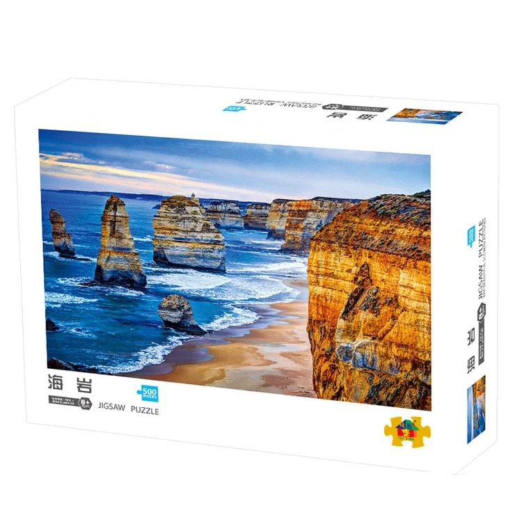 jigsaw puzzle printer jigsaw  puzzle 1000 High Quality Inexpensive Puzzles  500 Pieces Adult Decompression jigsaw