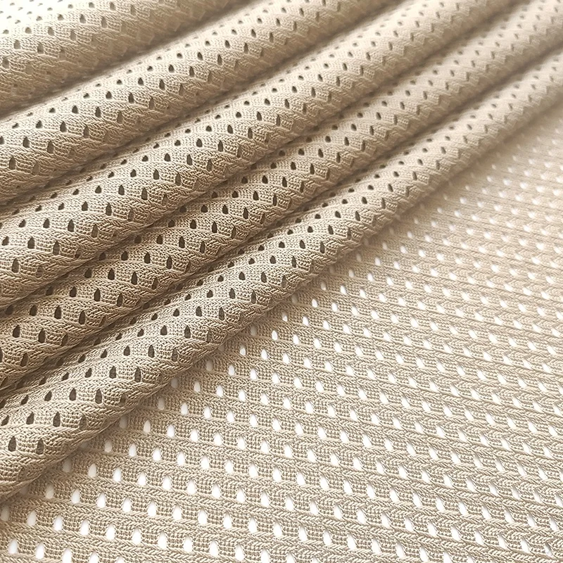 100%Polyester Breathable Warp Knit Mesh Bird Eye Tricot Sports Fabric for Sportswear