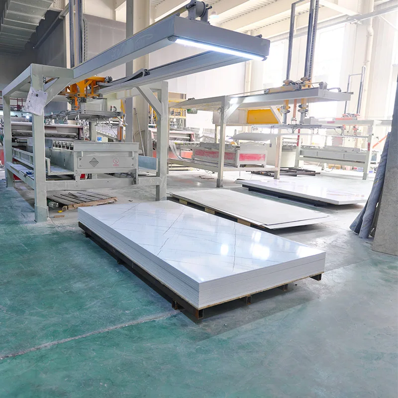 Easy Clean PVC Marble Sheet High Glossy Living Room Background Wall UV Plastic Wall Panel Glue Only Install Fireproof