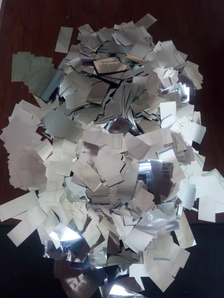 confetti ribbon color paper silver confetti