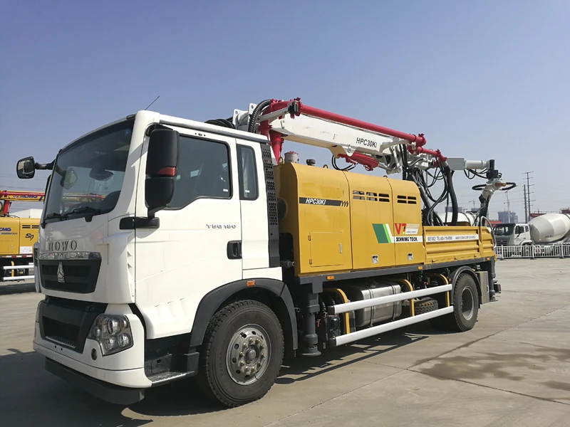 Concrete Spraying Chinese Machine HPC30KI Working Capacity 10.5cbm/min Spraying Shotcrete Machine