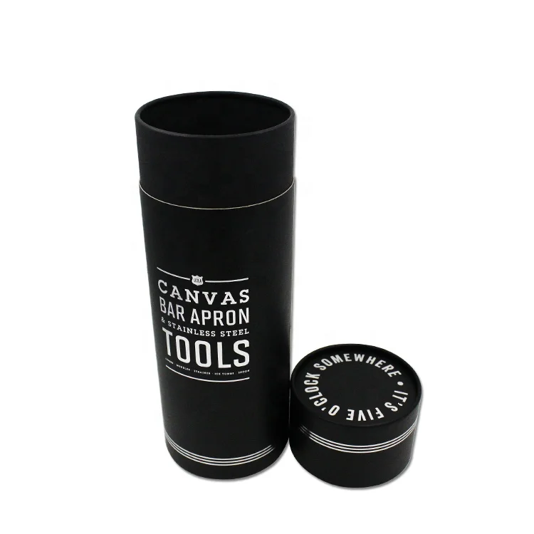 Wholesale  Hot Sale Cardboard Black Tube Printed Packaging Round Cardboard Boxes