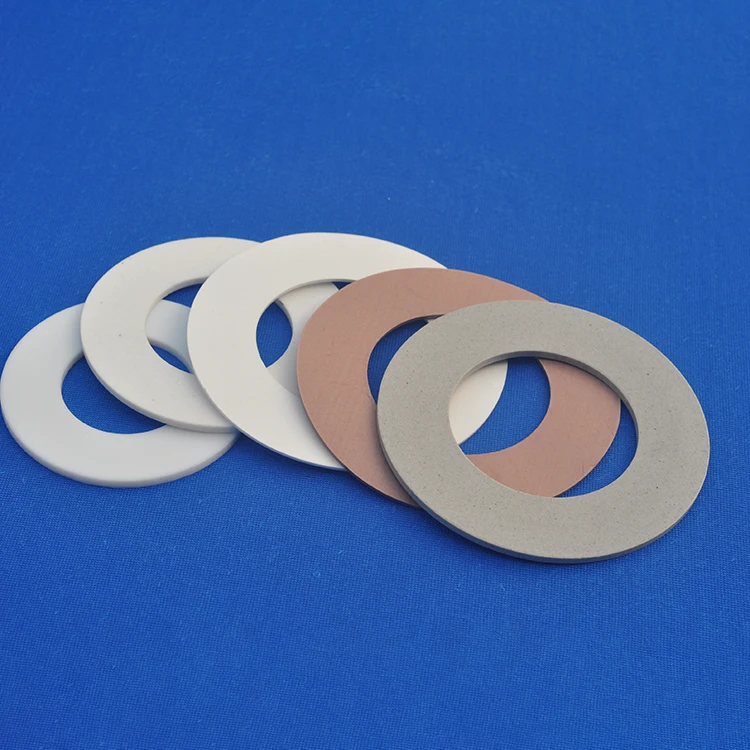 wholesale custom PTFE plastic flange flat gasket teflonning ptfe gasket oring