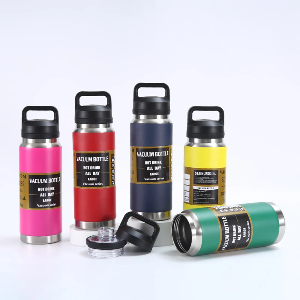 Wanto Durable Personalized Stainless Steel Double Wall Vacuum Insulated Termos Flask With New Lid Design