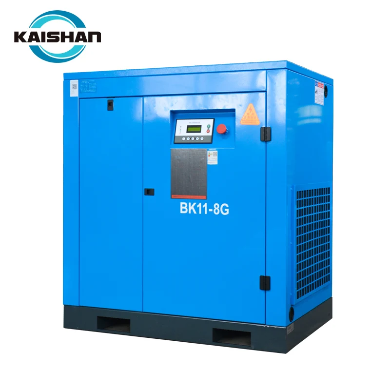 Chinese supplier 11kw 60cfm electric screw air compressor machine