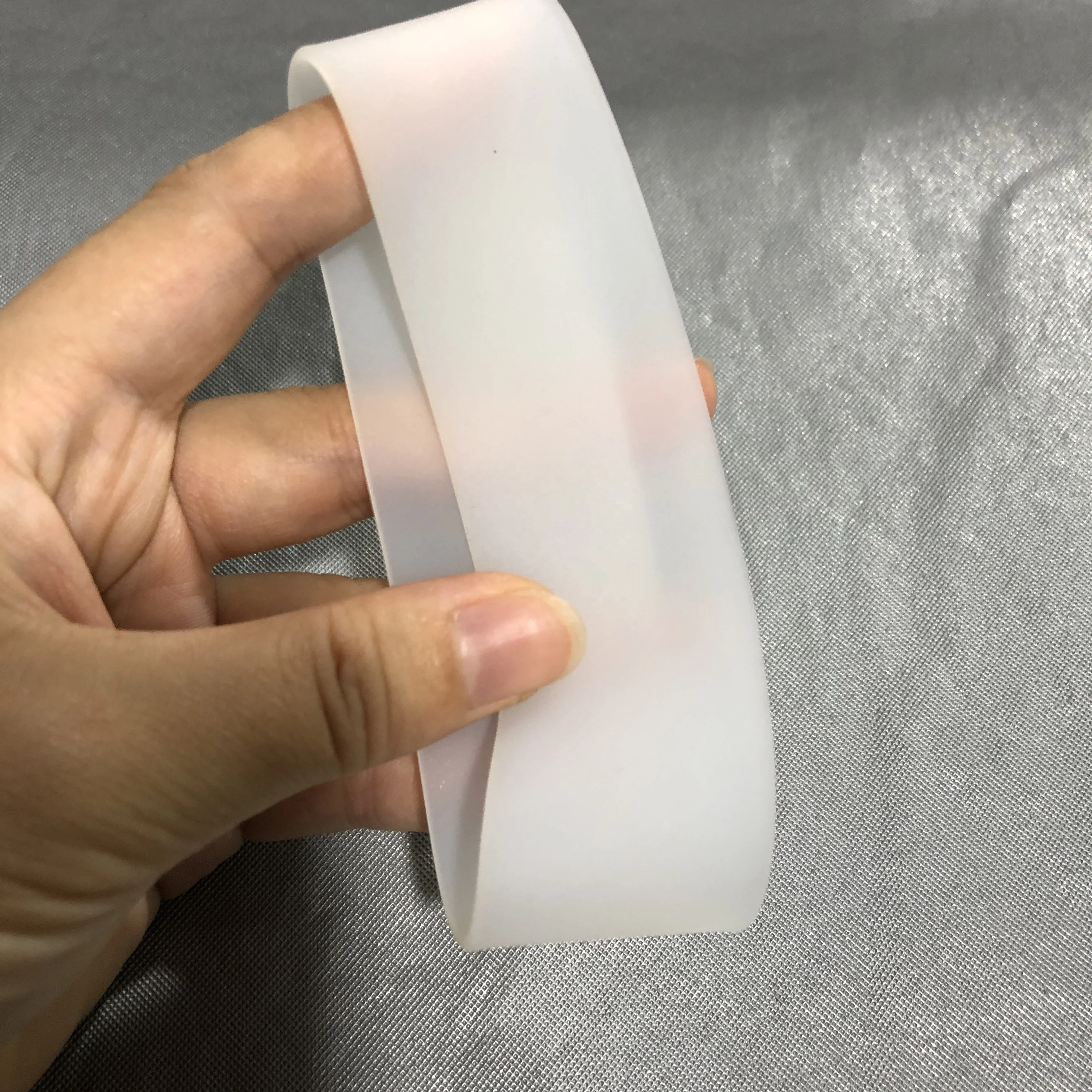 BPA Free Clear color Premier Silicone Cup Bands Holder 3cm Insulated Silicone Mug Sleeves