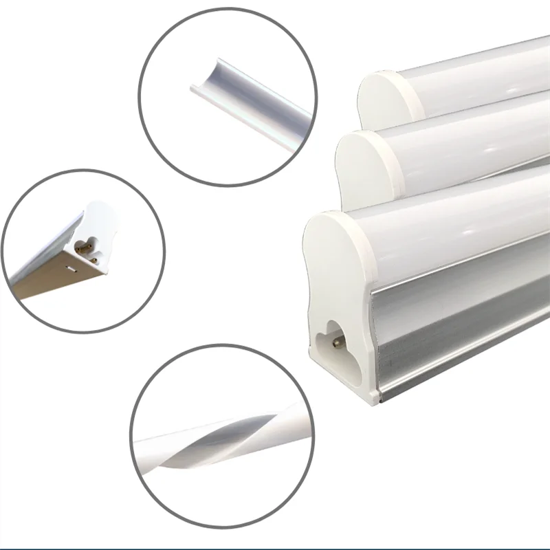 High Quality LED AC 220-240V IP22  SMD2835 T5 Integrated led light fixture120lm/w 1200mm 4f T5 18w  With Best Price