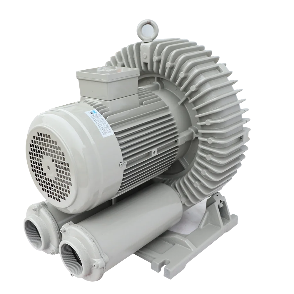 China manufacturer 7.5hp 5.5kw taiwan type compressor ring blower with 9.2m3/min
