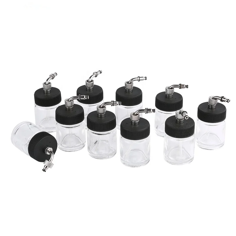 Airbrush gun machine parts kit side feed airbrush bottle accessories airbrush jar