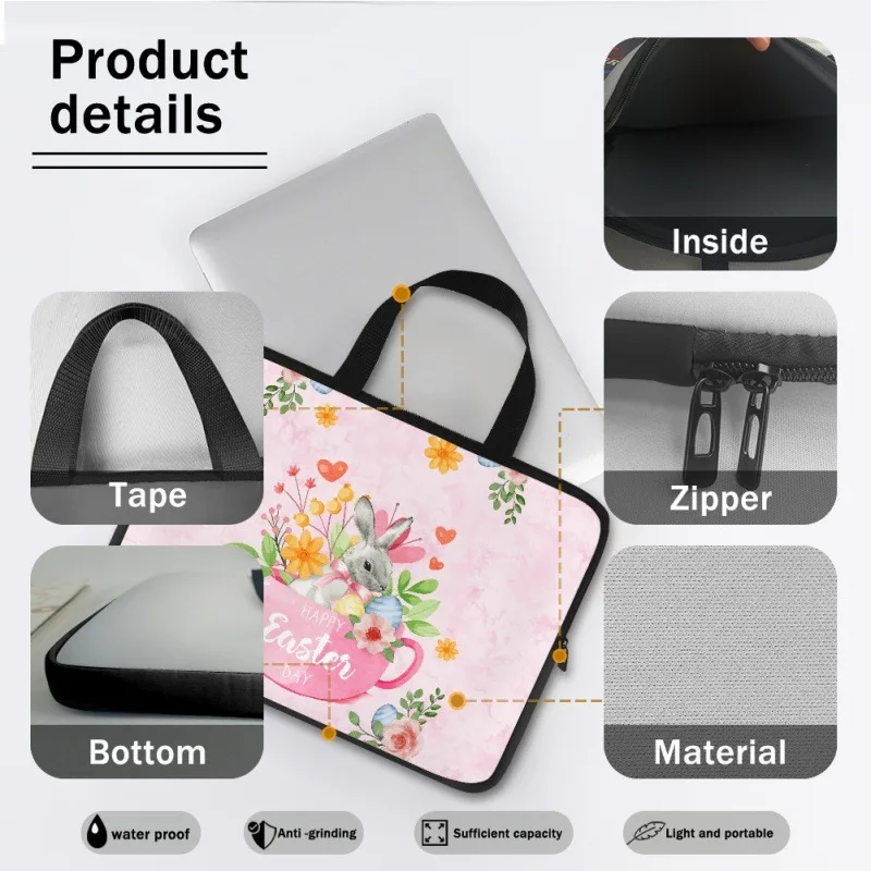 Customized Laptop Tote Bag Computer Business Office Work Shoulder Handbags Briefcase for Macbook Acer ASUS Lenovo Surface