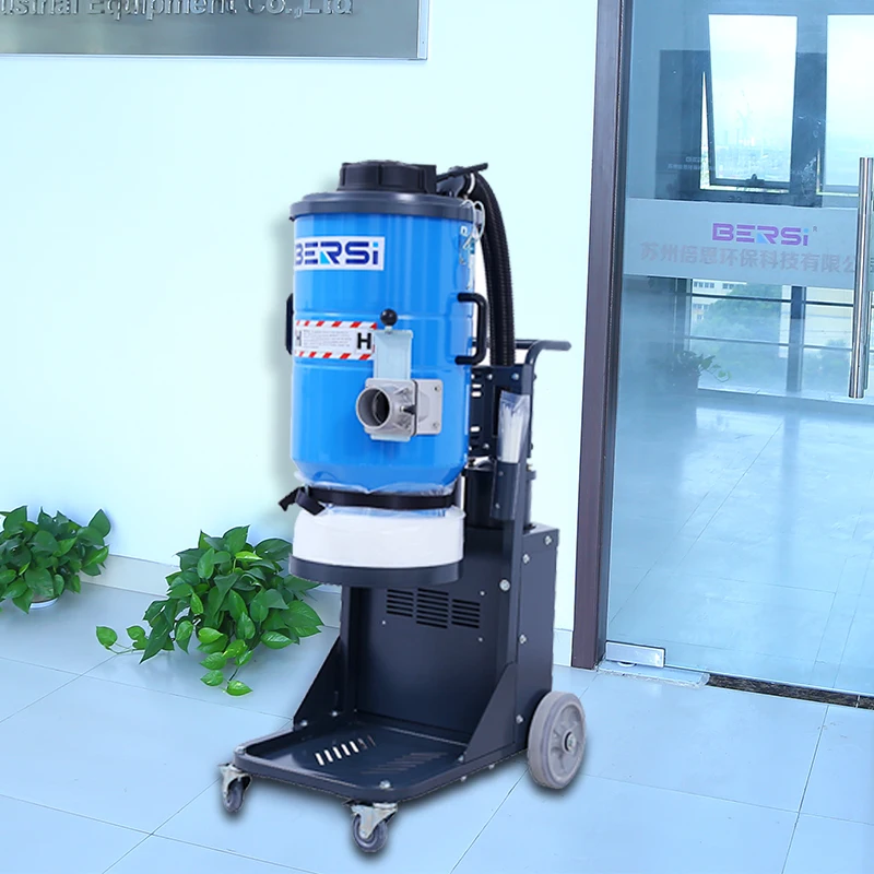 
Two Ametek engine concrete polishing dust free vacuum cleaner 