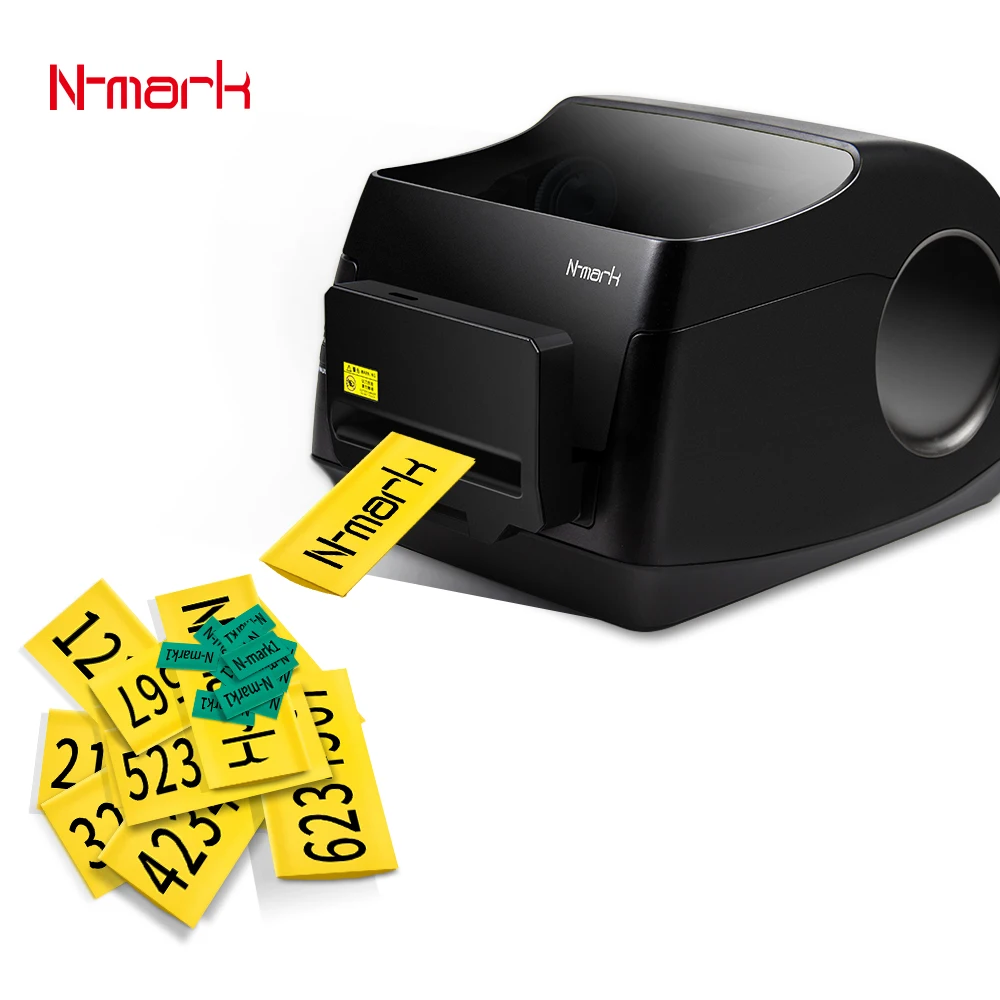N-mark New Launch Thermal Shrinkable id Sleeves Heat Shrink Tube Label Printer For Industrial