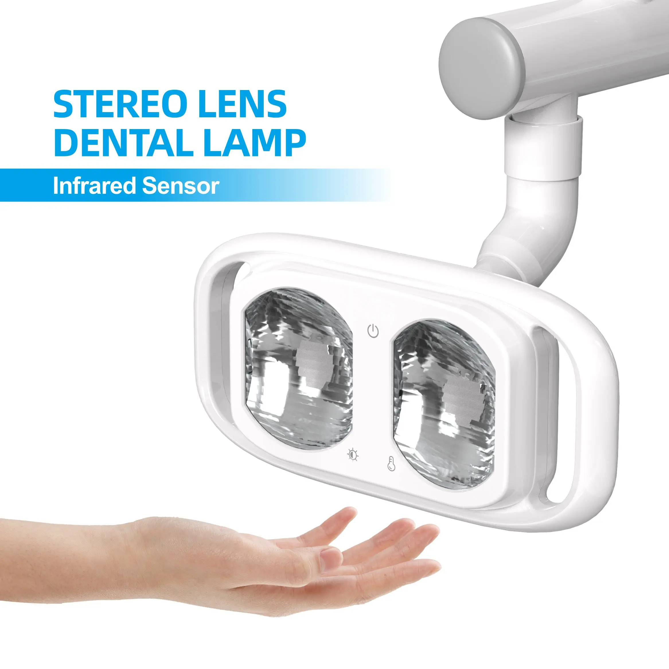 Dental Led Operation Light Infrared Sensor Switch Shadowless Ceiling Mounted Led Surgical Oral Lamp For Clinic Medical