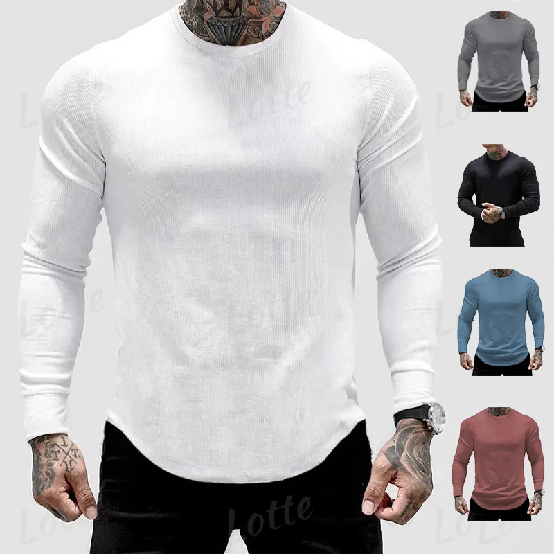 Factory Custom Made Mens Long Sleeve Fitness Shirt Long Sleeve Shirts Men Long Sleeve Athletic Wear T Shirt For Men