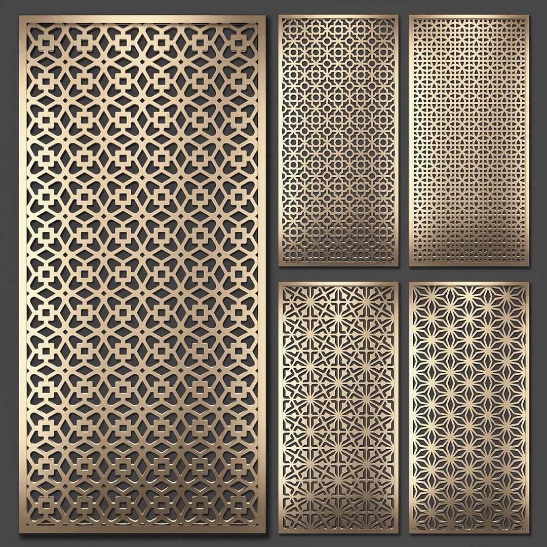 Decorative Outdoor Garden Privacy Art Carved Wood Screen Wpc Screen