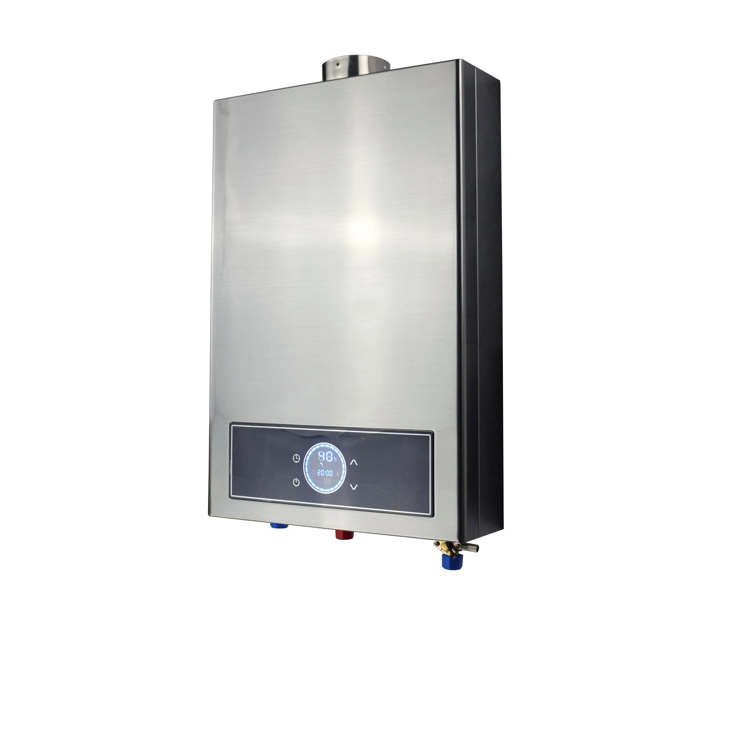 Kitchen appliance spray coating white body lpg natural gas open flue type CKD instant hot water heater gas