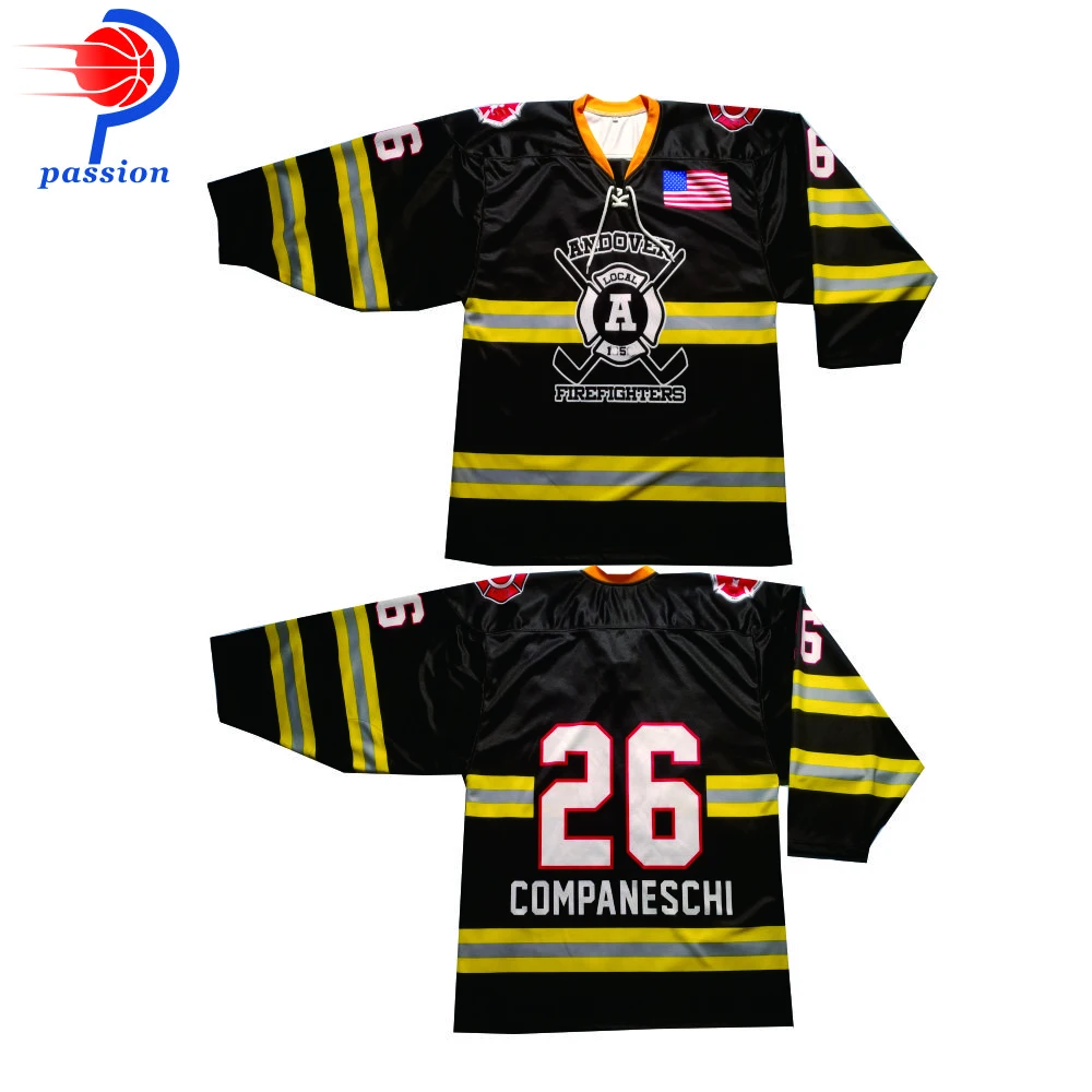 Top quality sublimated  customized designs logos and best custom material ice hockey jersey