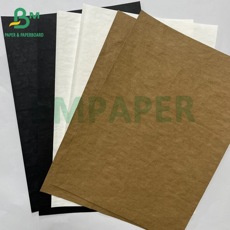 Biodegradable 0.55mm Glossy Black Roll Washable Kraft Paper for Flower Pot