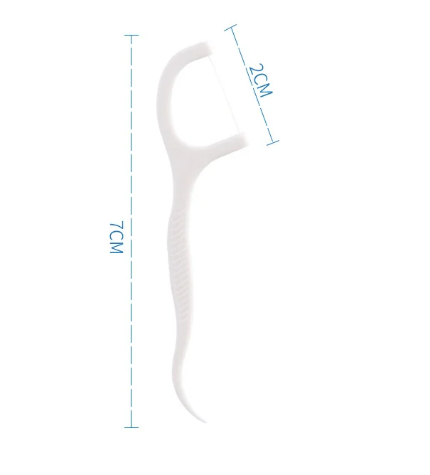Классическая полимерная одноразовая эластичная зубочистка для чистки полости рта