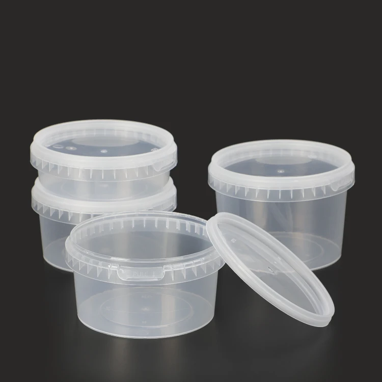 Microwavable Transparent  Plastic Deli Container leak proof with termper evident