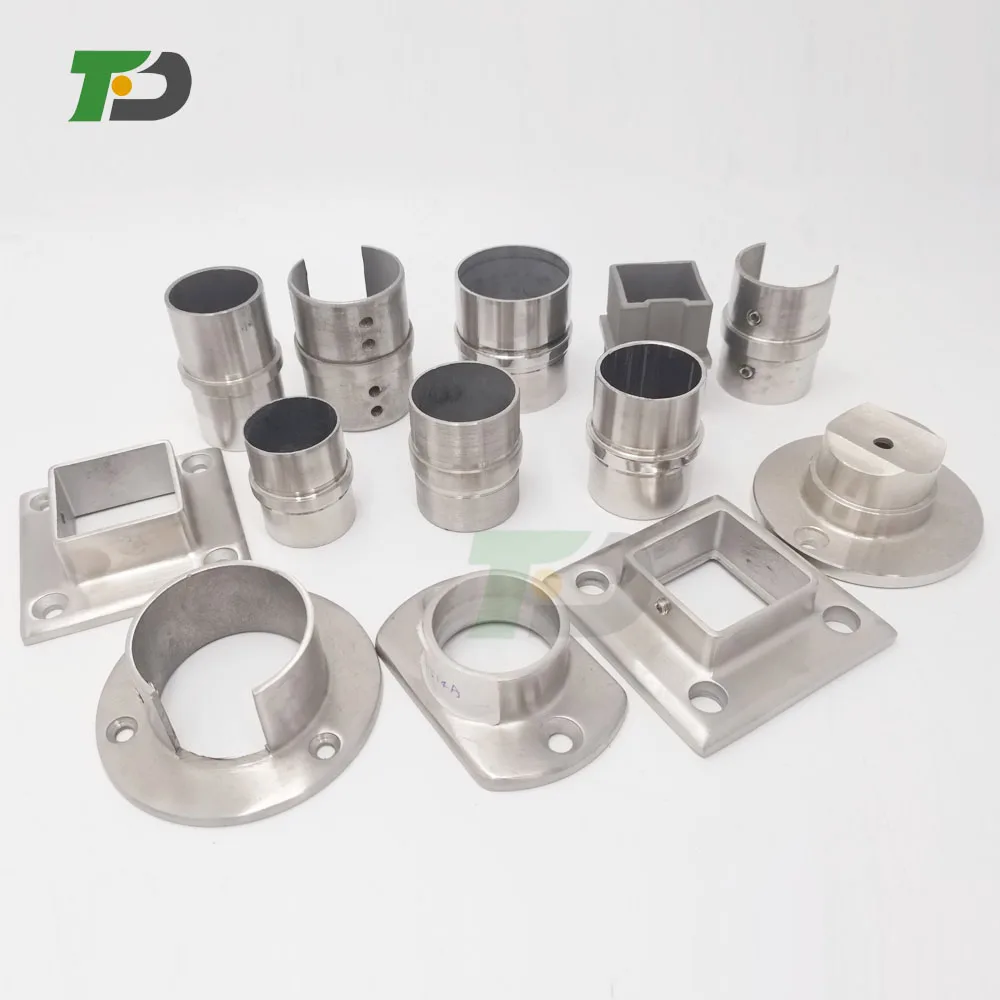 DF  Good Corrosion Resistance Grade 304 316 ss handrail fitting Stainless Steel Right-Angled 90 degree railing tube pipe connect