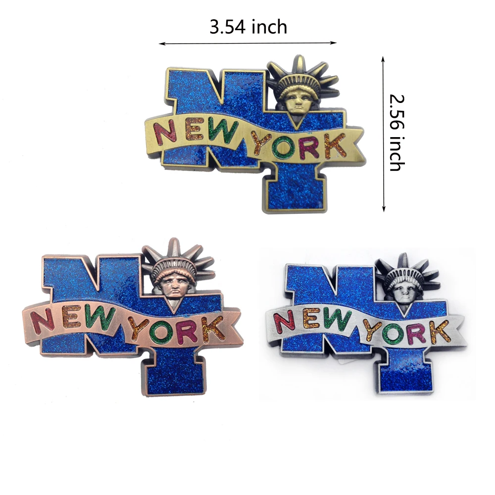 Top Quality Strong Refrigerator Magnets Metal Fridge Magnet Custom New York City Souvenir Gift