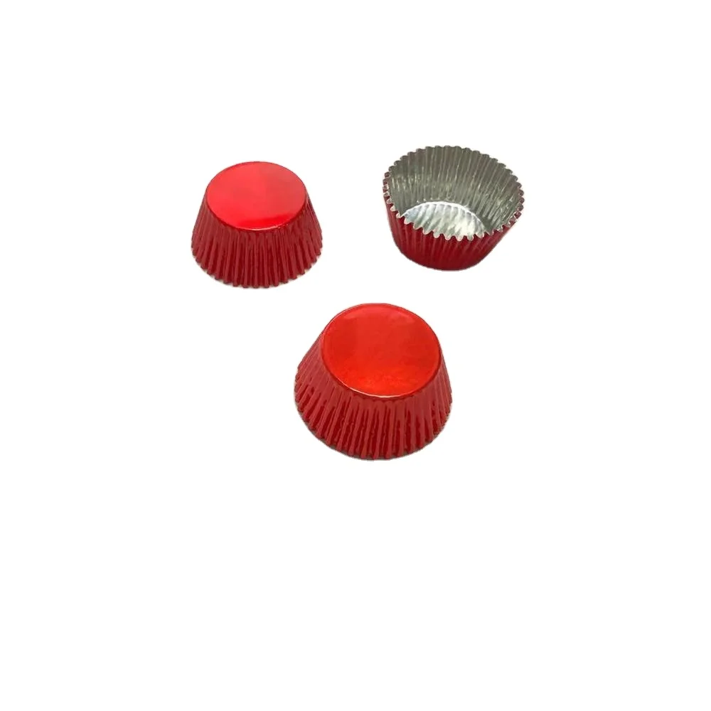 Different shape and different use aluminium foil chocolate cup Aluminum foil pudding cups