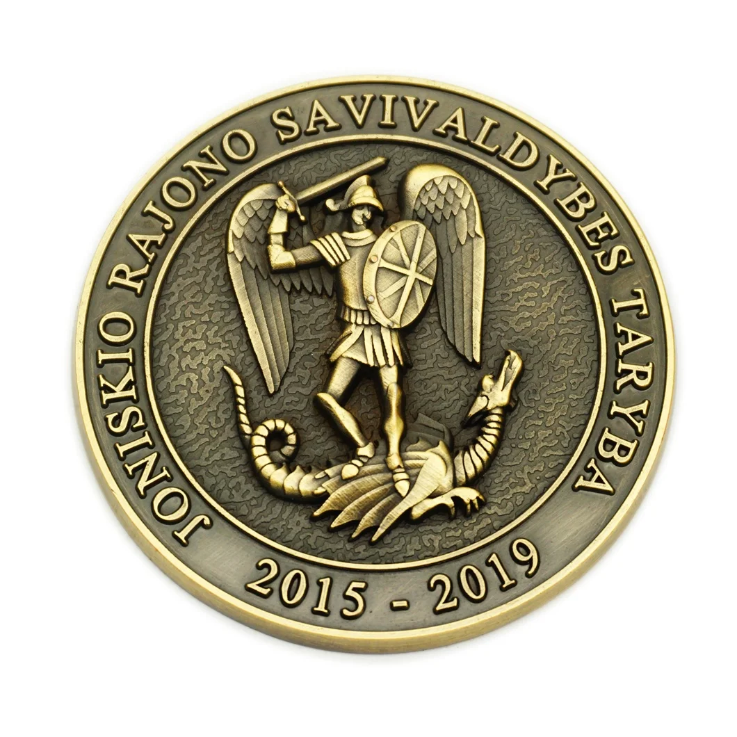 Manufacturer Maker No Minimum commemorative Custom Metal ancient greek Souvenir Gold navy 3D Challenge Coin with Logo