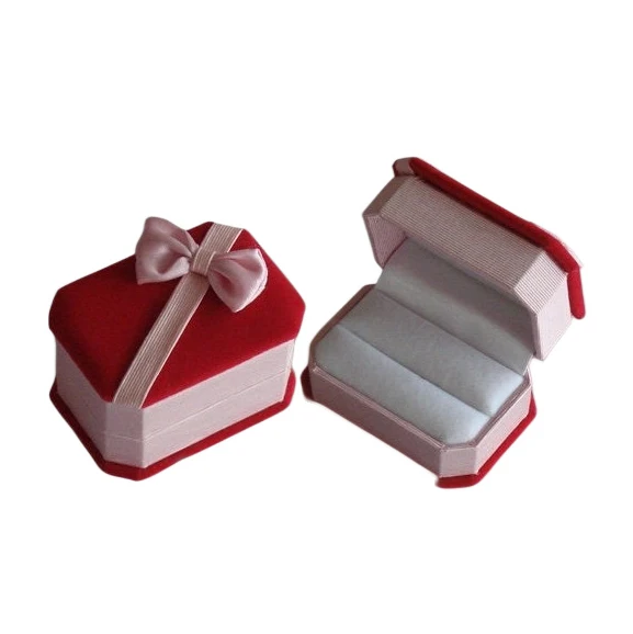 Подарочная шкатулка для ювелирных изделий причудливый бокс из хлопка жесткий черный хранения ожерелий бархатный шестигранный контейнер серег и колец с логотипом