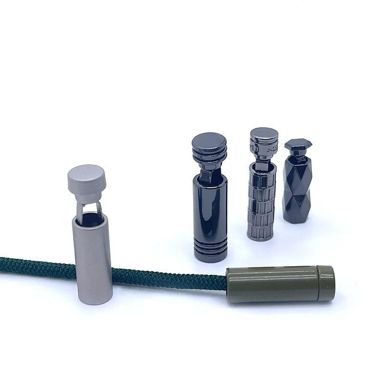 Custom Metal Aglets Shoelace Cylindrical Tips head Tip Protector End Metal Aglet Head For Shoe Shoelaces Rope Clothes DIY