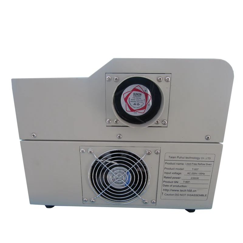 puhui desktop reflow oven t937 connect with computer welding equipment t-937