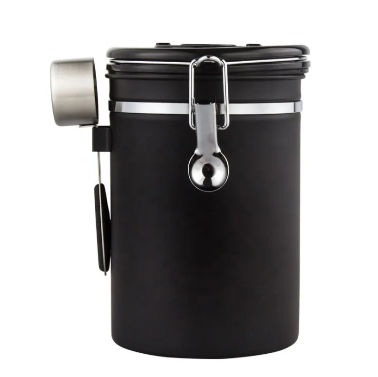 1200 ml stainless Steel Coffee Canister with Scoop Set