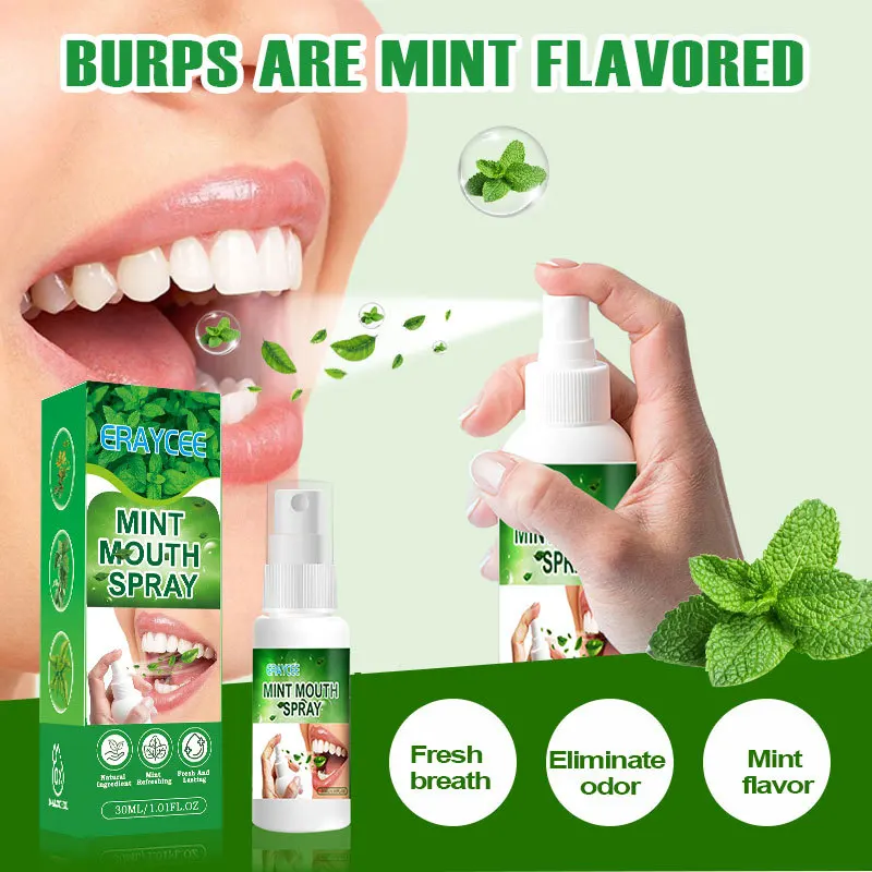 OEM Breath Fresher Spray Mint Mouth Spray Fresh Breath Remove Oral Odor Bad Breath Kissing Fragrance Deodorant Lasting Portable